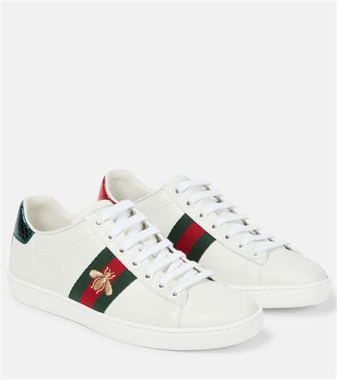 gucci sneaker leone|gucci ace watersnake trim.